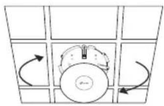 TP-LINK Omada EAP615Wall - ■ Option 1 : Montage au plafond - 6