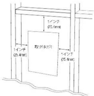 JBL Arena 8IW - 既存の壁に設置する场合 - 1