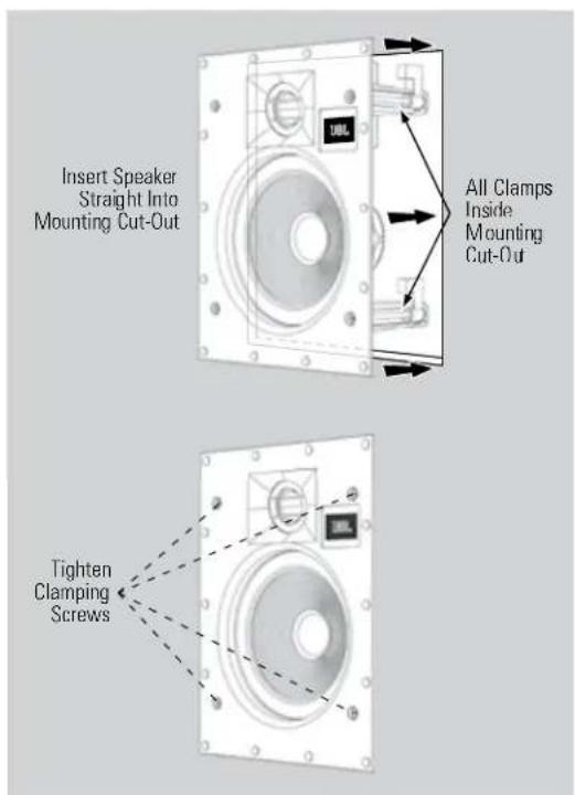 JBL Arena 8IW - IMPORTANT: Always use low-torque settings. NEVER over-tighten the clamp screws - 1