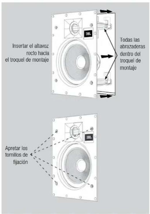 JBL Arena 8IW - IMPORTANTE: Utilice siempre montajes con par de apriete bajo. No apriete NUNCA en excesso los tornillos de las abrazaderas. - 1