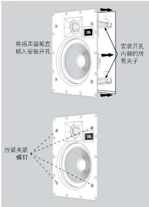 JBL Arena 8IW - 重要信息：始终使用低扭矩设置。切勿拧得过紧。 - 1