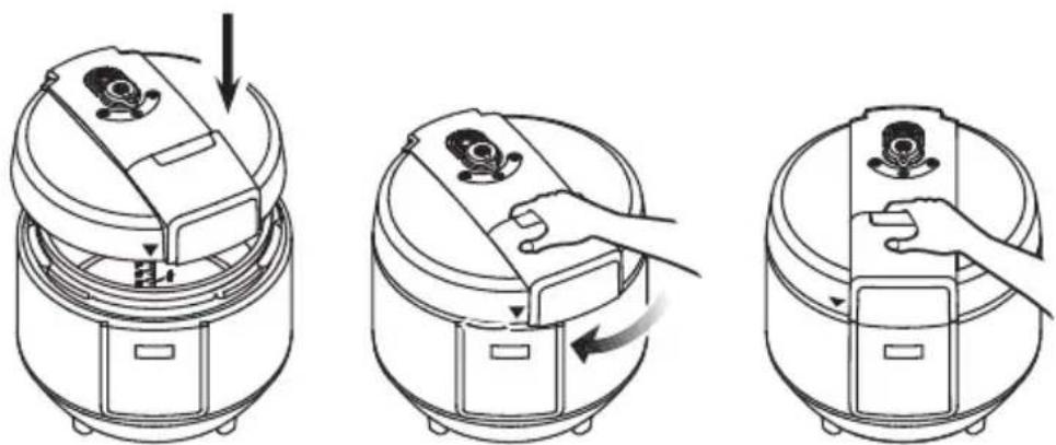 Starfrit 0246000020000 - FIG 5 How to close the lid - 1