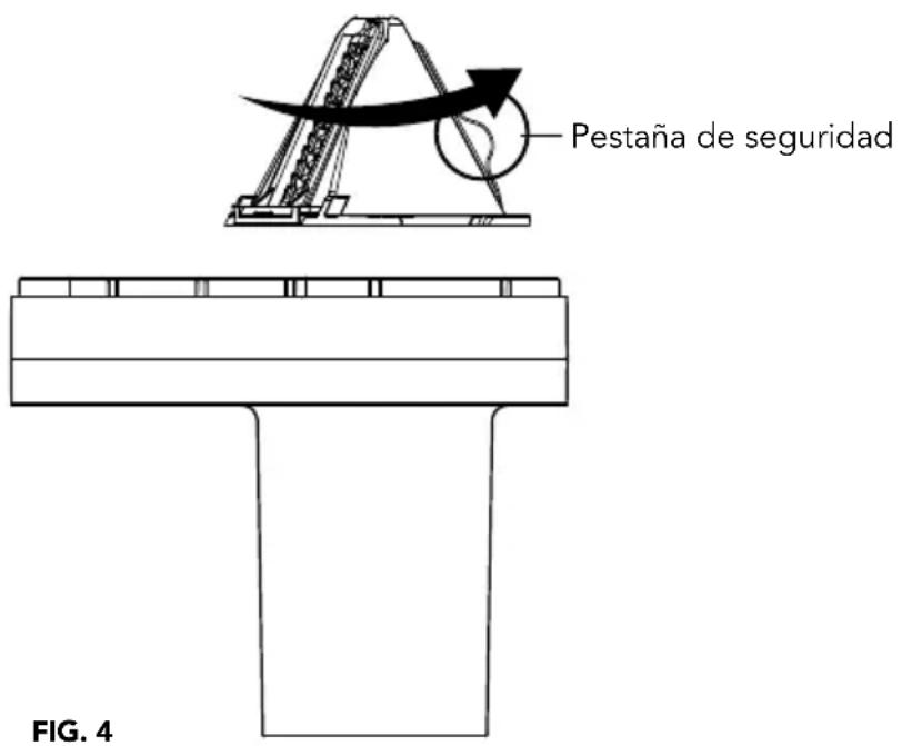 Starfrit 0242210020000 - ADVERTENCIA: LAS CUCHILLAS Y EL EXTREMO DEL EMPUJADOR DE COMIDA ESTAN AFILADOS. MANIPULAR CON CUIDADO. SUJETAR LAS CUCHILLAS DE Corte EN ESPIRAL SIempre POR LA PESTAÑA DE SEGURIDAD NUNCA USAR LOS DEDOS O UTENSILIOS PARA EMPUJAR LOS ALIMENTOS, UTILizar SIempre EL EMPUJADOR DE ALIMENTOS PROPORCIONADO. - 1