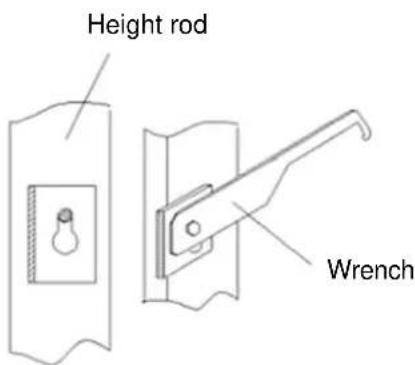 Brecknell HS200M - Height Rod Installation: - 2