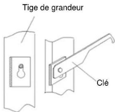 Brecknell HS200M - Installation de la tige de grandeur : - 2