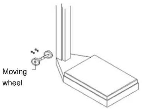 Brecknell HS200M - Moving Wheel Installation (Fig.5): - 1