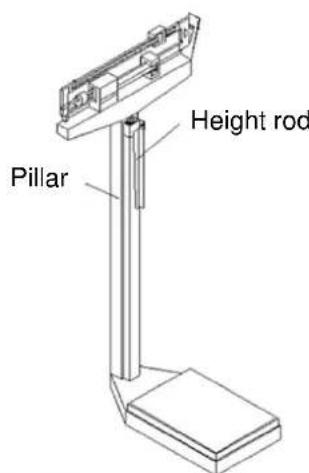 Brecknell HS200M - Height Rod Installation: - 4