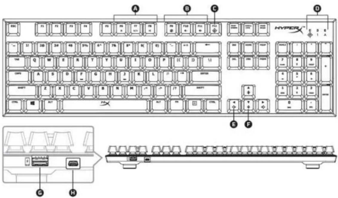 KINGSTON HyperX Alloy FPS - Réinitialisation d'usine : - 15