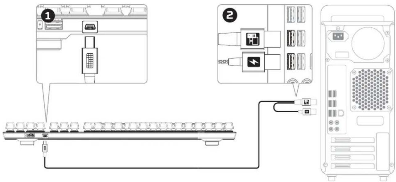 KINGSTON HyperX Alloy FPS - Keyboard Installation: - 1
