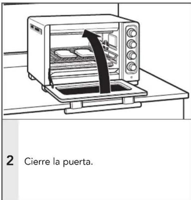 KITCHENAID KCO253 - Posiciones recomendadas de la rejilla: Parte central - 2