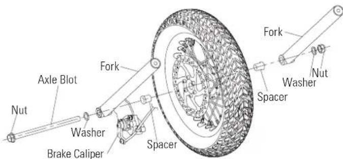 RAZOR Blade 15 - □ Installing the Front Wheel - 4