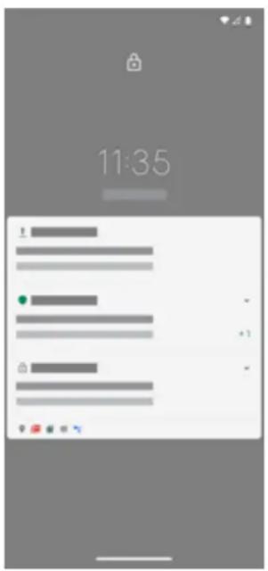 MOTOROLA Edge 20 - À propos de votre écran de verrouillage - 1