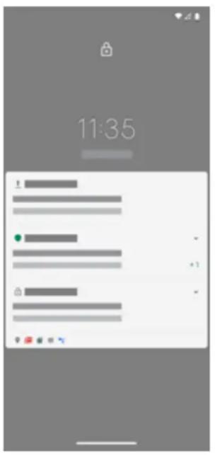 MOTOROLA Edge 20 Fusion - À propos de votre écran de verrouillage - 1