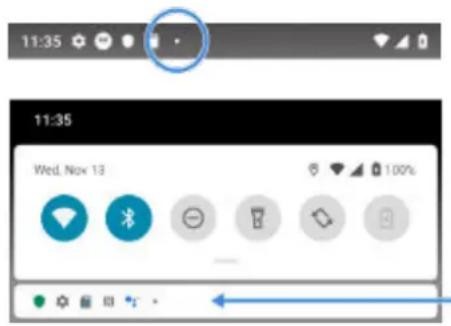 MOTOROLA Edge 20 Pro - À propos des icônes d'état - 1