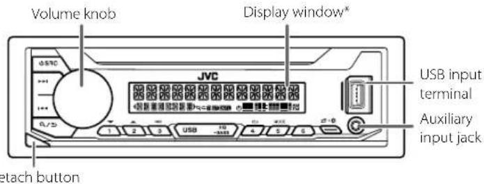 JVC KDX176 - Faceplate - 1