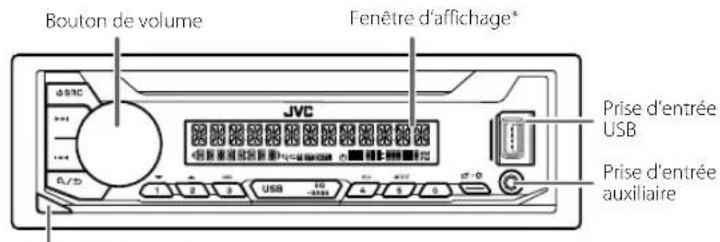 JVC KDX176 - Façade - 1