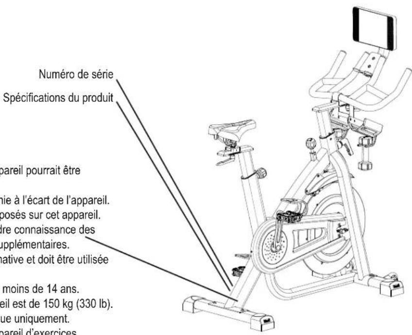 BOWFLEX C7 - Avant d'utiliser cet apparéil, veuillez suivre les recommendations ci-après : - 3
