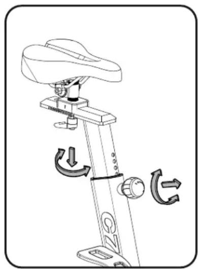 BOWFLEX C7 - Réglagedela selle - 2