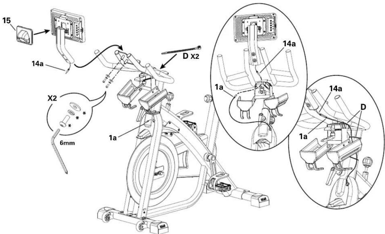 BOWFLEX C7 - Installez l'assemblage console/mat à l'armature - 1