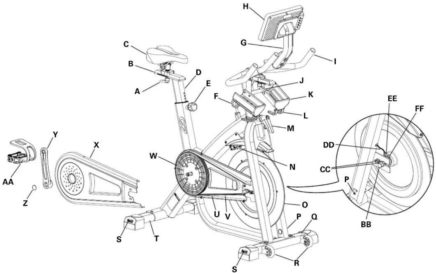 BOWFLEX C7 - Pieces d'entretien - 1