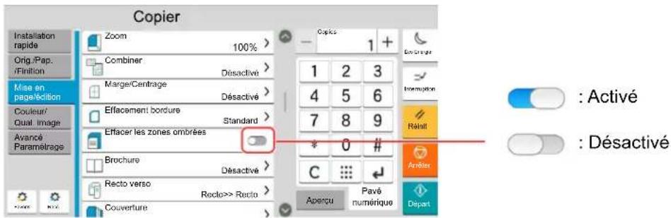 KYOCERA TASKalfa 7054ci - Afficher l'écran de réglage - 3
