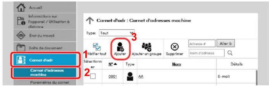 KYOCERA TASKalfa 7054ci - Afficher l'écran. - 2