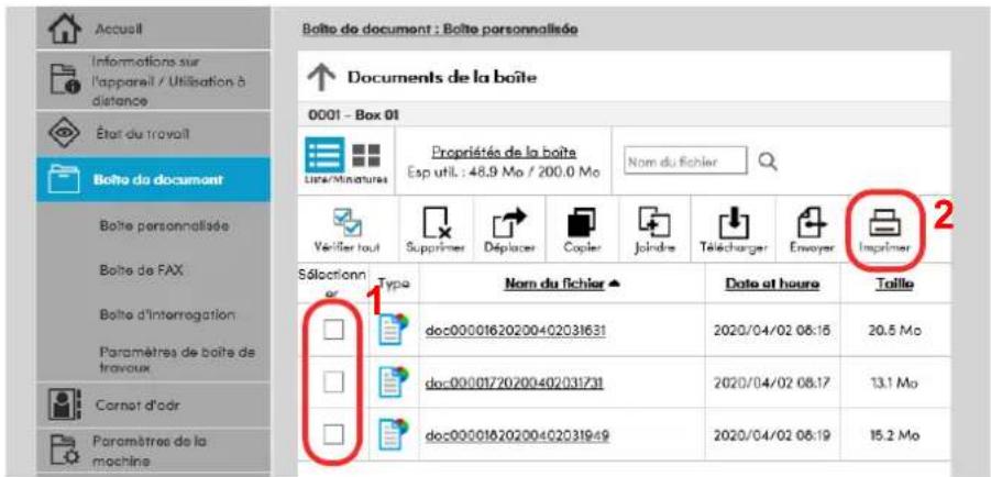 KYOCERA TASKalfa 7054ci - Imprimer le document. - 1