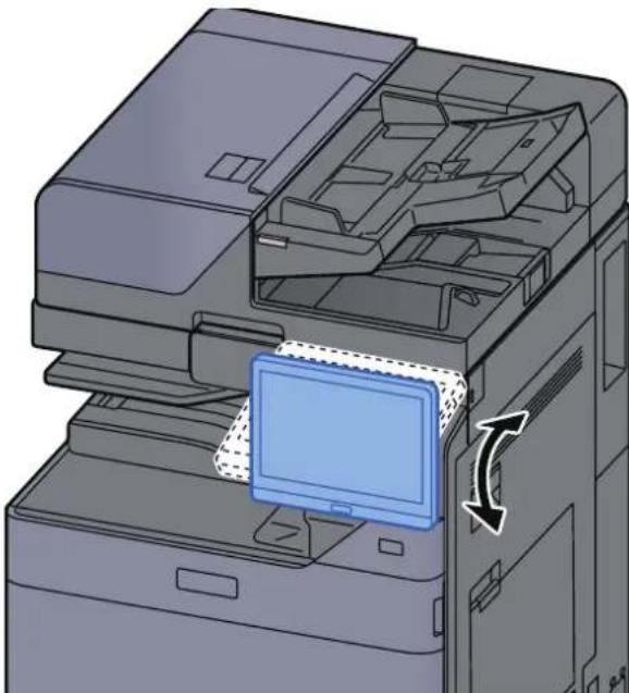 KYOCERA TASKalfa 7054ci - Réglage de l'inclinaison du panneau de commande - 1