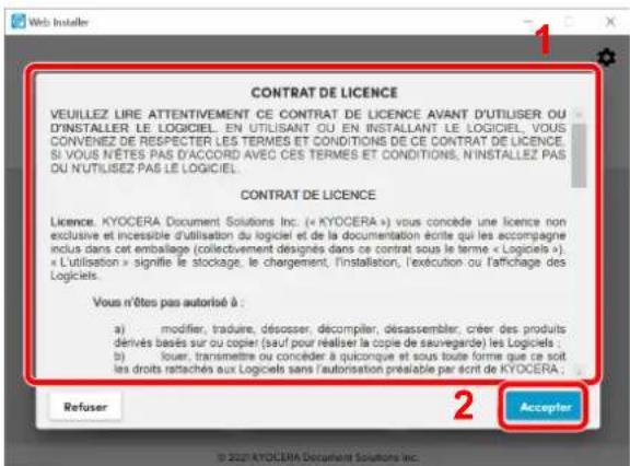KYOCERA TASKalfa 7054ci - Afficher l'écran. - 1