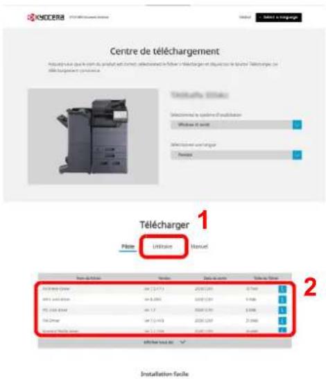 KYOCERA TASKalfa 7054ci - Connecter la machine à un ordinateur. - 5