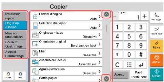 KYOCERA TASKalfa 7054ci - Afficher l'écran de réglage - 2