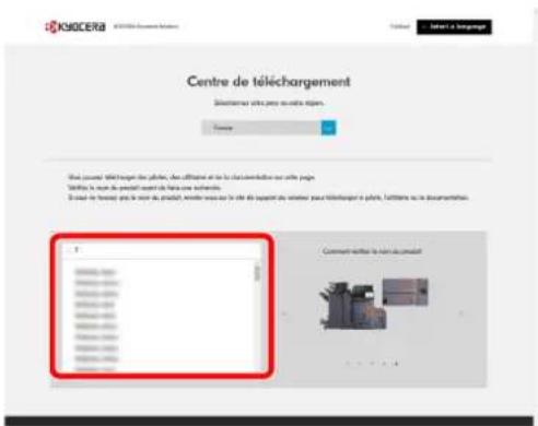 KYOCERA TASKalfa 7054ci - Télécharger un logiciel à partir du site web. - 2