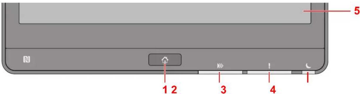KYOCERA TASKalfa 7054ci - Touches du panneau de commande - 1