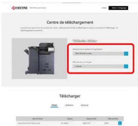 KYOCERA TASKalfa 7054ci - Télécharger un logiciel à partir du site web. - 3