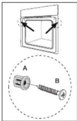 BLAUPUNKT 5B36N0250GB - SECURING THE OVEN TO THE CABINET - 1