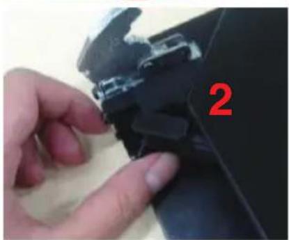 BLAUPUNKT 5B36N0250GB - Instrucciones para sustituir la cubierta del marco de la puerta y los soportes giratorios - 9