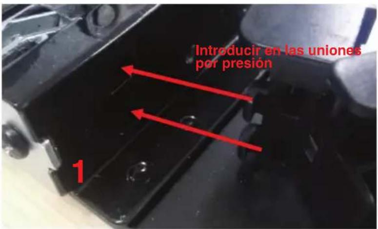 BLAUPUNKT 5B36N0250GB - Instrucciones para sustituir la cubierta del marco de la puerta y los soportes giratorios - 17