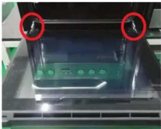 BLAUPUNKT 5B36N0250GB - Installation instruction of the door frame up cover and rotation bracket assembly - 5