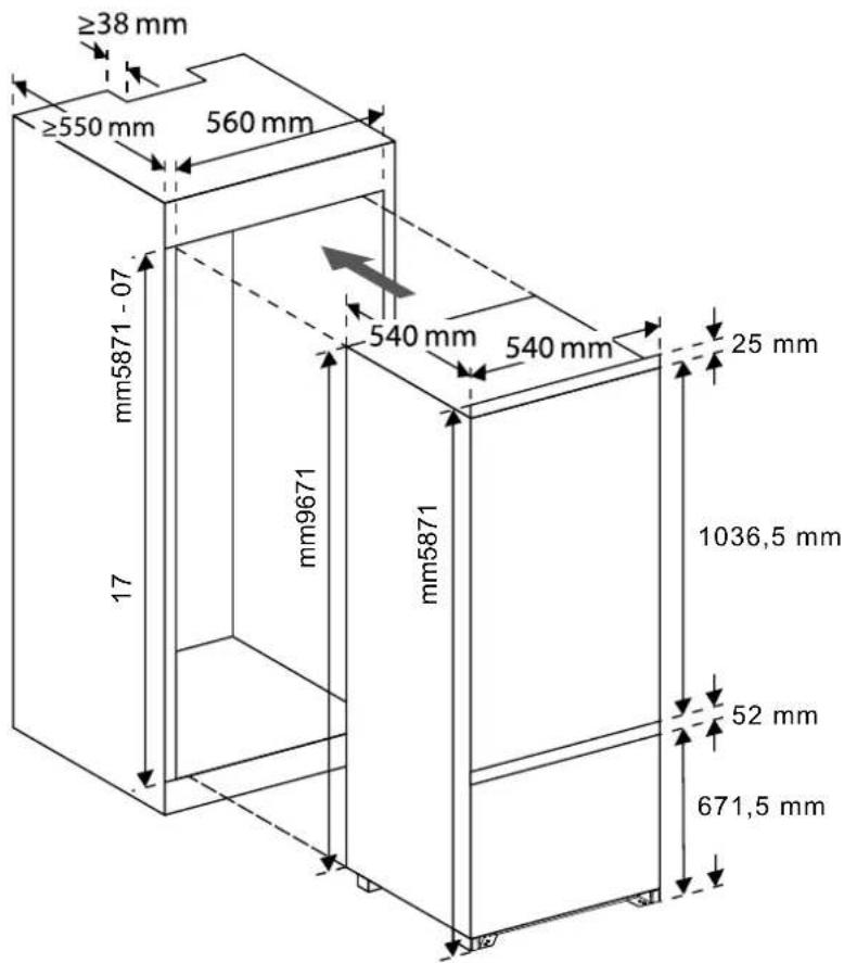 BLAUPUNKT 5CB28010 - Einbauschrank und Belüftung - 1