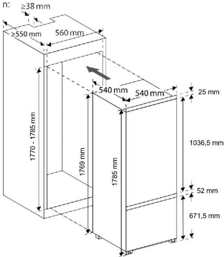 BLAUPUNKT 5CB28010 - Inbouwkast en ventilatie - 1