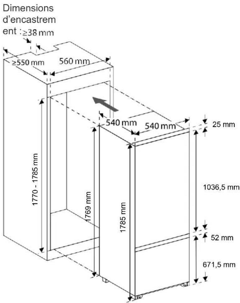 BLAUPUNKT 5CB28010 - Caisson d'encastrement et ventilation - 1