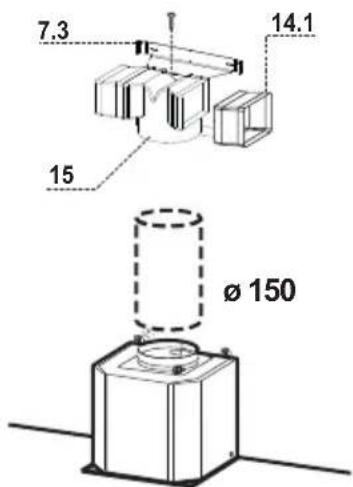 BLAUPUNKT 5DB69751 - ANSCHLUSS DER UMLUFTVARIANTE - 1