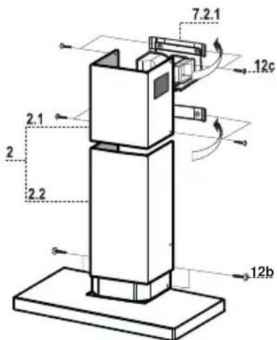 BLAUPUNKT 5DB69751 - Unterer Kaminteil - 1