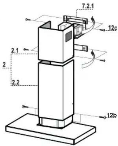 BLAUPUNKT 5DB69751 - Lower exhaust flue - 1