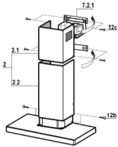BLAUPUNKT 5DB66251 - Lower exhaust flue - 1
