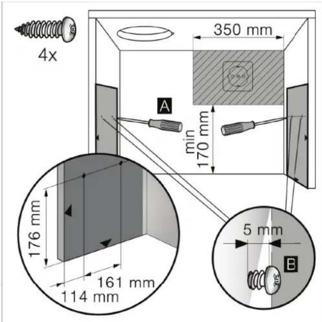 BLAUPUNKT 5DA39450 - Dimensions de l'appareil et distances de sécurité - 2