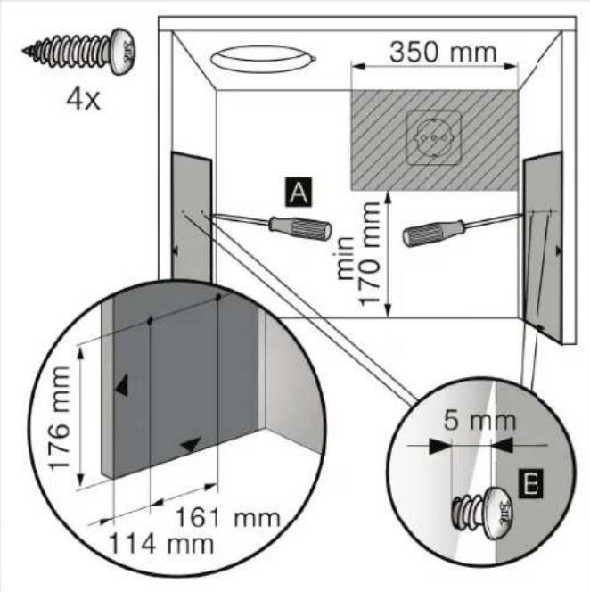 BLAUPUNKT 5DA39450 - Appliance dimensions and safety clearances - 2