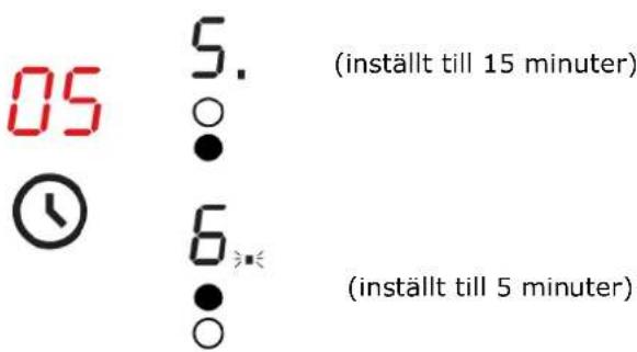 BLAUPUNKT 5RZ34410 - Inställning av timern for avstängning av mer øn en platta - 1