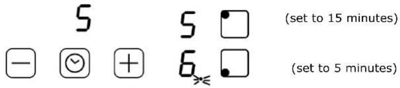 BLAUPUNKT 5RG64360 - Setting the timer to turn more than one cooking zone off - 1