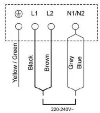 BLAUPUNKT 5RE64360 - Connecting the hob to the mains power supply - 5
